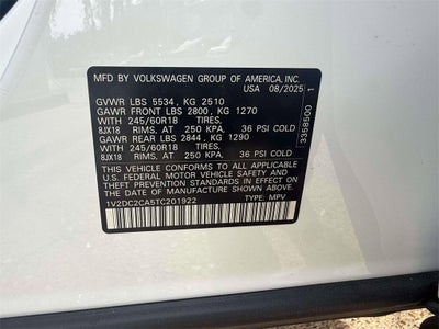 2026 Volkswagen Atlas Cross Sport 2.0T SE