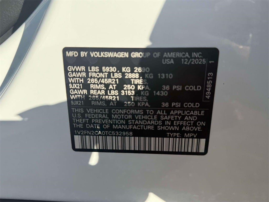 2026 Volkswagen Atlas 2.0T SEL Premium R-Line