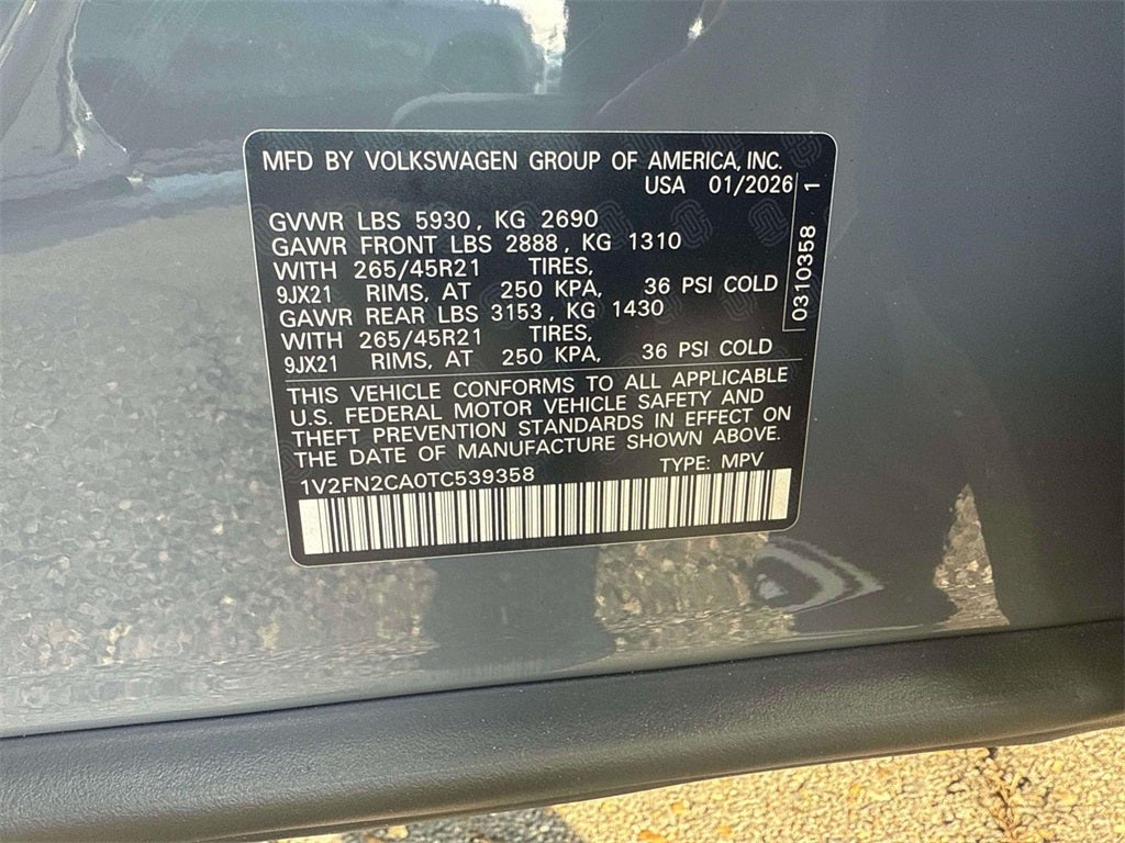 2026 Volkswagen Atlas 2.0T SEL Premium R-Line