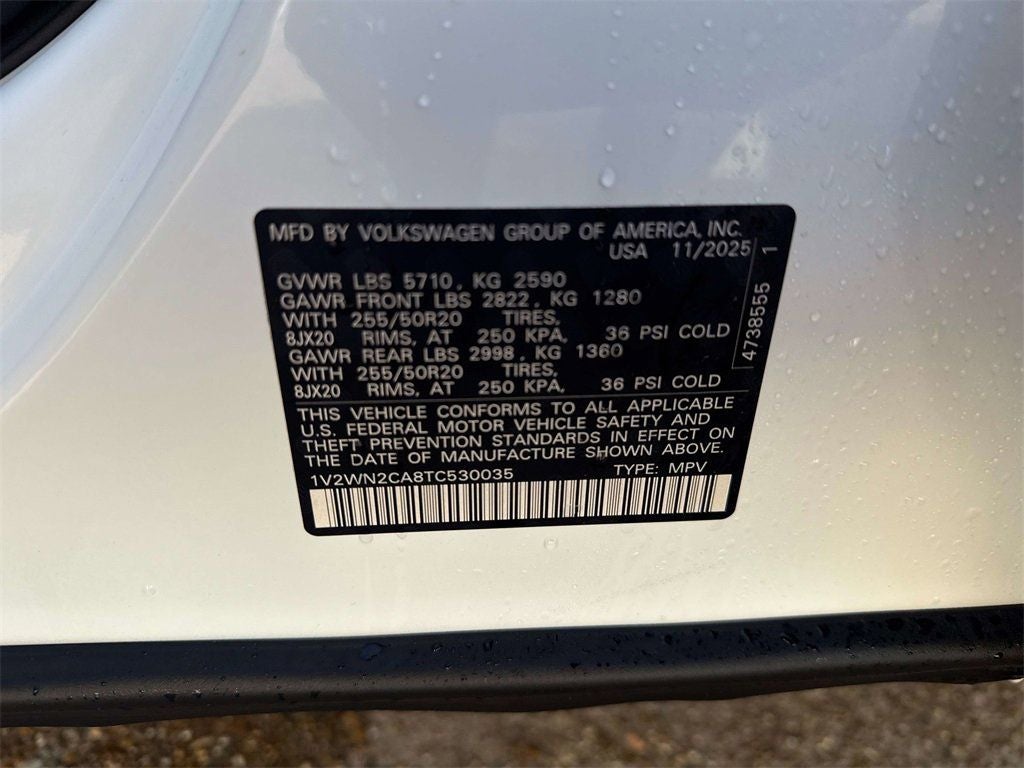 2026 Volkswagen Atlas 2.0T SE w/Technology