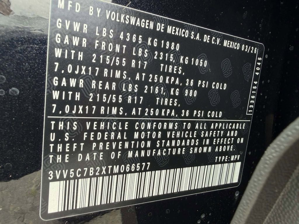 2026 Volkswagen Taos 1.5T S