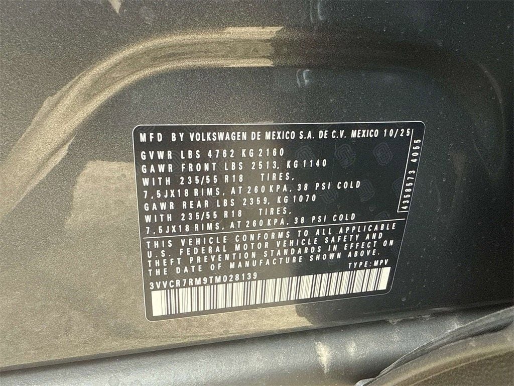 2026 Volkswagen Tiguan 2.0T S