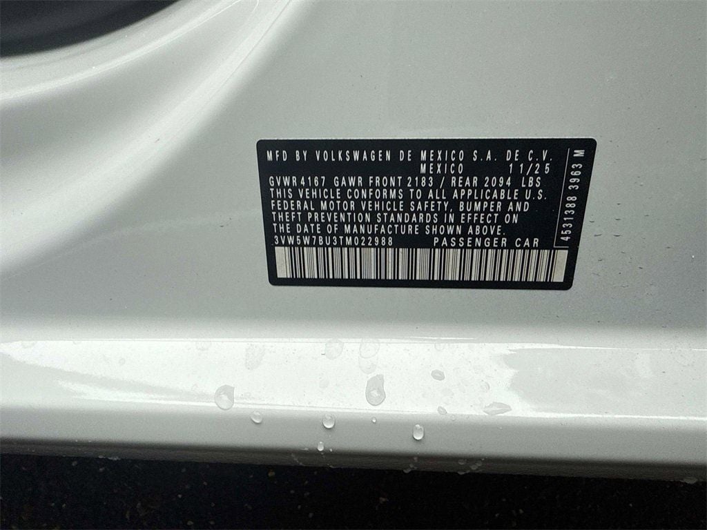 2026 Volkswagen Jetta 1.5T S