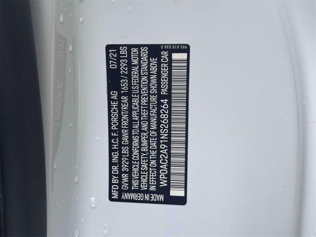 2022 Porsche 911 GT3