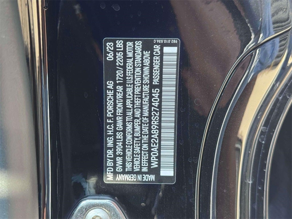 2024 Porsche 718 Cayman GT4 RS