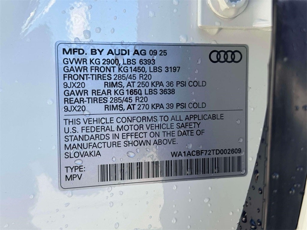 2026 Audi Q7 45 Premium Plus quattro