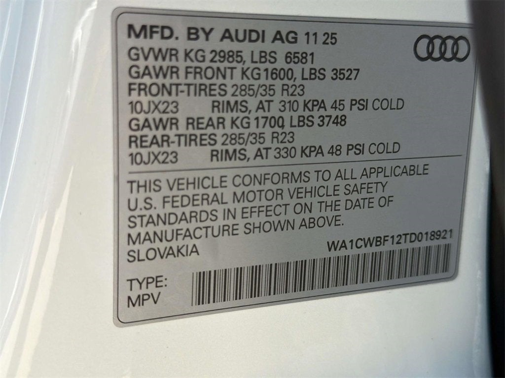 2026 Audi SQ8 4.0T Premium Plus quattro