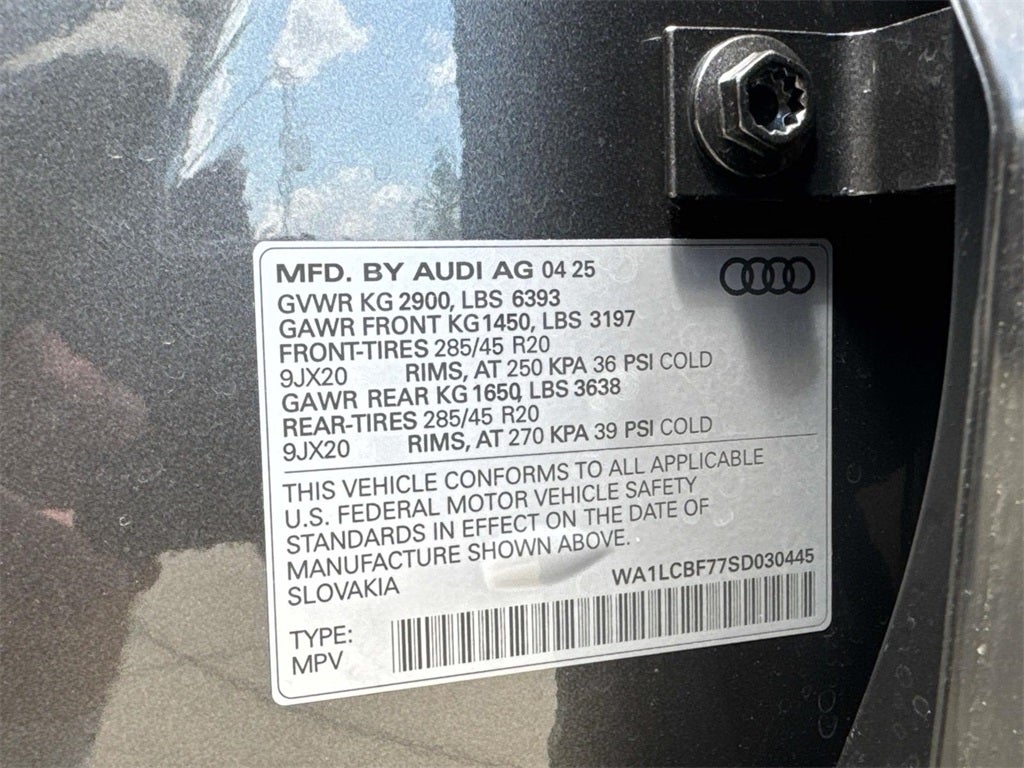 2025 Audi Q7 45 Premium Plus quattro